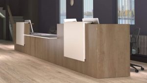 l shaped reception desk